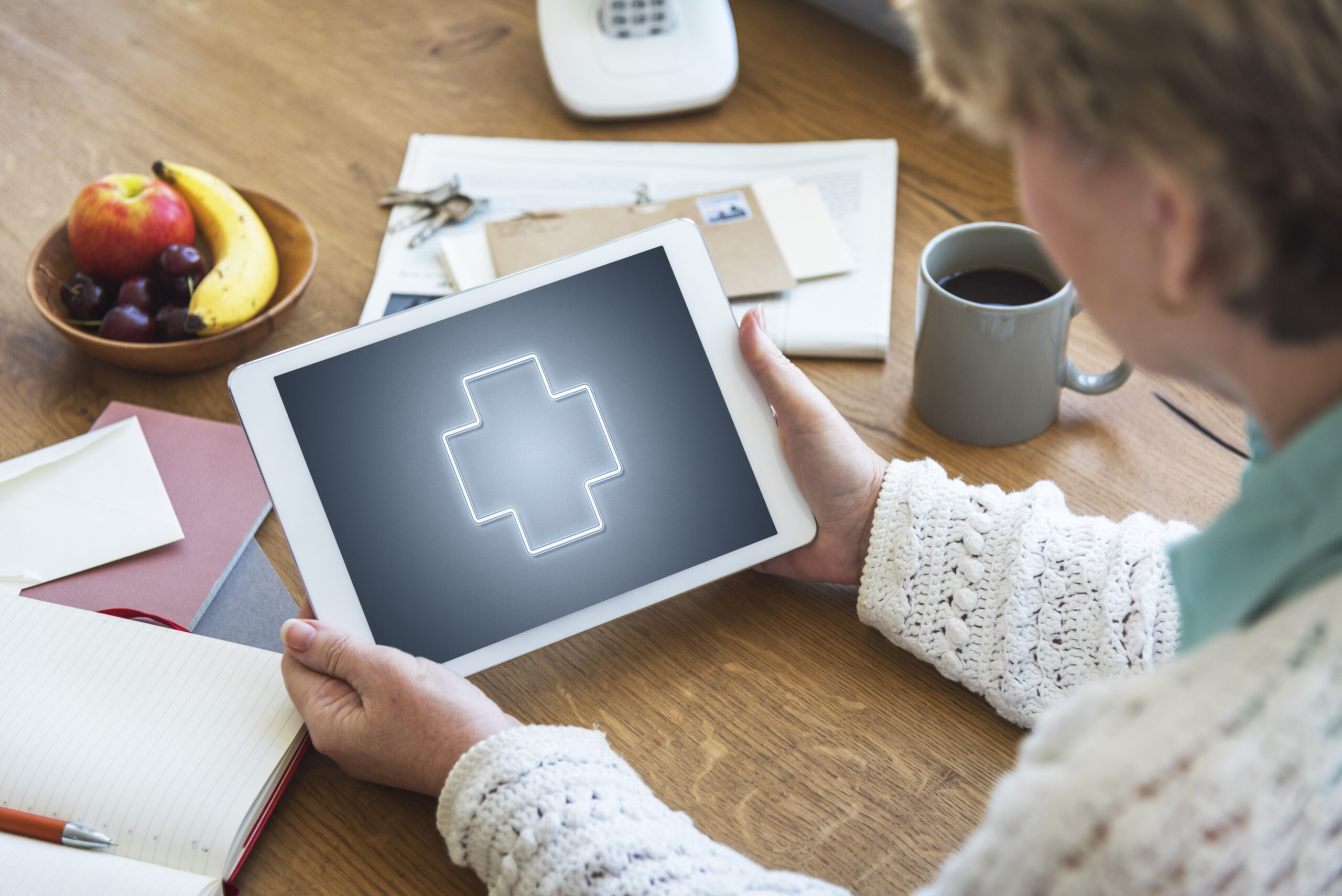 Health Wellness Digital Tablet Concept